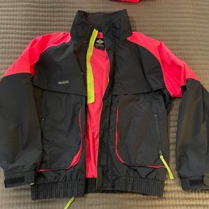Columbia "Powder Keg" multi-color fluorescent coat three in one